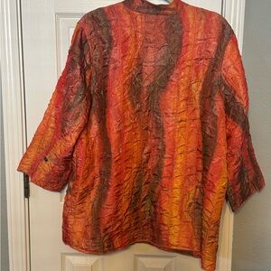 Women's Multicolor Crinkle Jacket